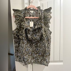 NWT Jennifer & Grace Sleeveless Shirt Women’s Size Large